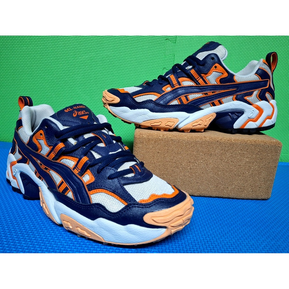 Asics Gel NANDI Syracuse Orange Peacoat Shoes US Size 9 Men's 1021A315-023